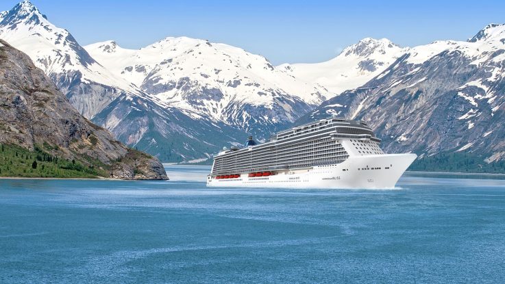 Die Norwegian Bliss vor Alaska. Foto: Norwegian Cruise Line