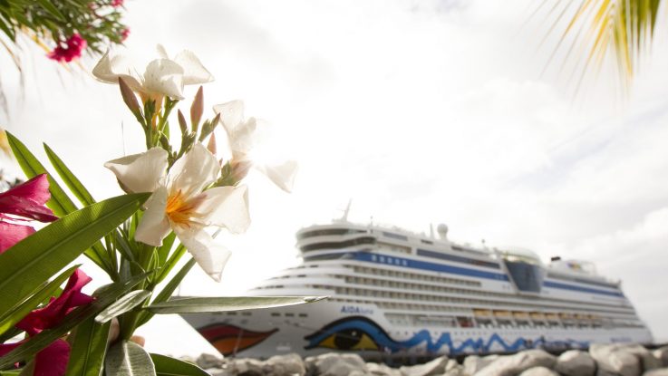 AIDAluna in der Karibik. Foto: AIDA Cruises