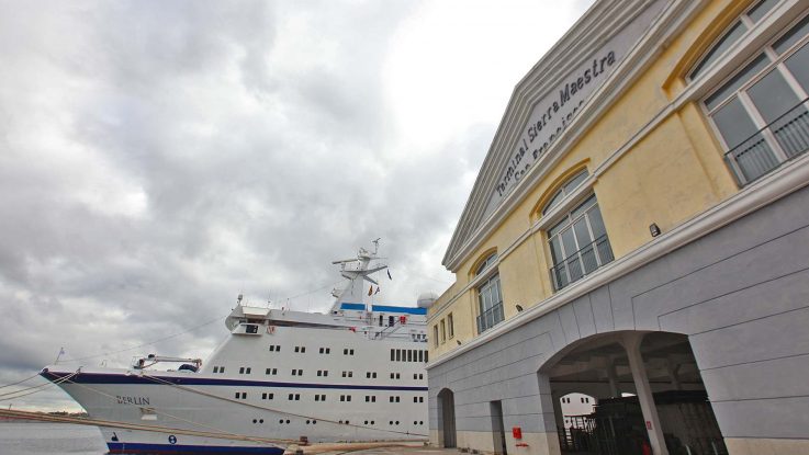 Erstanlauf der Berlin auf Cuba. Foto: FTI-Cruises
