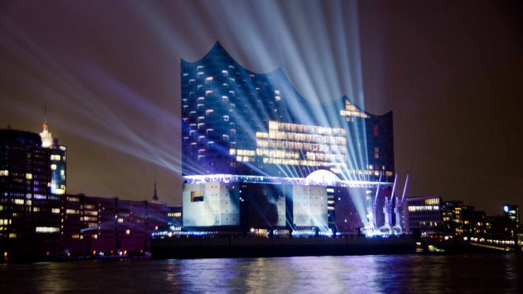 Elbphilharmonie Eröffnung mit Live Übertragung. Foto: bergeest