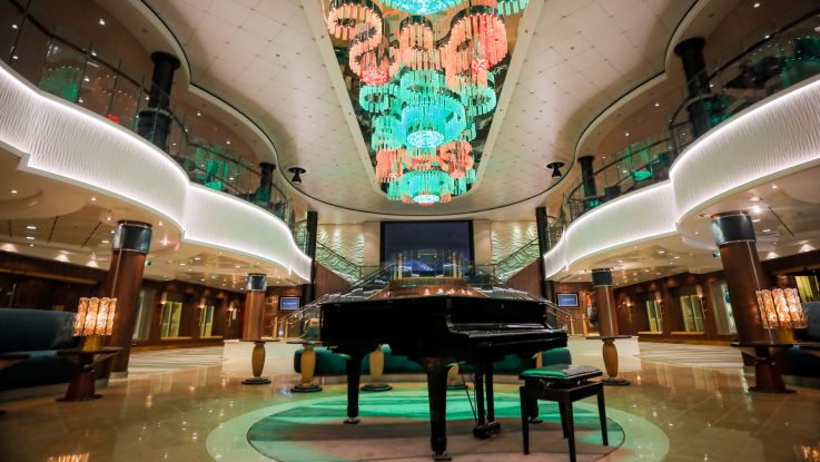 Das neu gestaltete Atrium an Bord der Norwegian Jade. Foto: Norwegian Cruise Line
