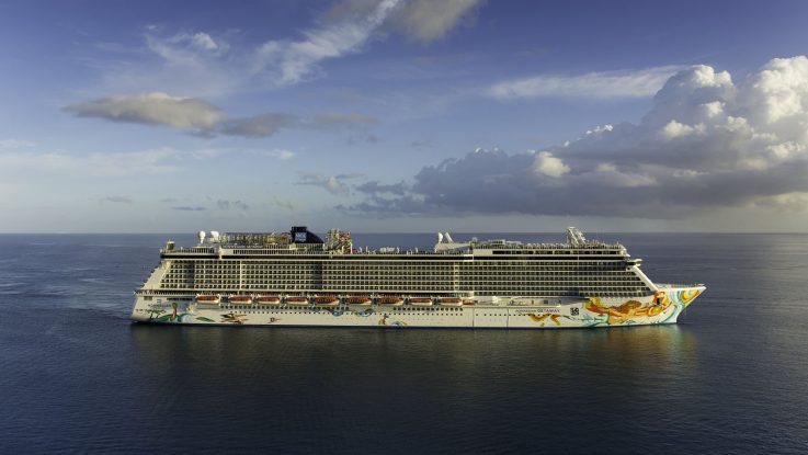 Norwegian Getaway erreicht neuen Heimathafen Warnemünde. Foto: Norwegian Cruise Line