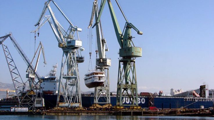 Die kroatische Brodosplitwerft. Foto: Brodosplit