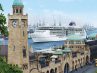 Die Europa 2 im Hamburger Hafen. Foto: Hapag Lloyd Cruises