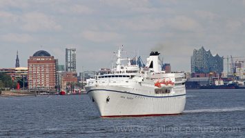 MS Ocean Majesty auslaufend aus Hamburg am 16.08.2017 in Richtung Island. Foto: K.Kaulfuss