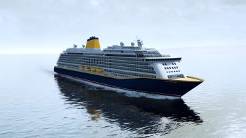 Spirit of Discovery , das Schwesterschiff von der jetzt bestellen Spirit of Adventure, die 2020 an Saga Cruises geliefert wird. Foto: Meyer Werft