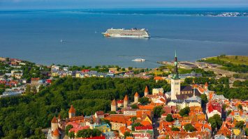 Die Norwegian Getaway in Tallinn. Foto: Norwegian Cruise Line