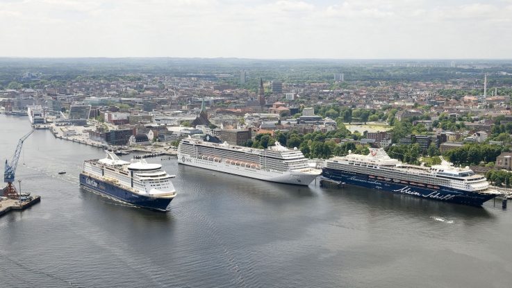 Rekord in Kiel. Soviel Kreuzfahrer wie nie werden Kiel besuchen. Foto: Port of Kiel/Peter Luehr