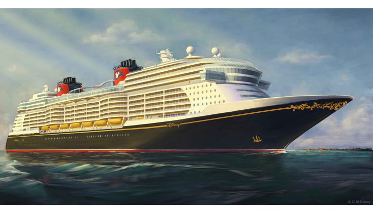 Blick auf das Design der neuen Disney Schiffe. Rendering: Disney Cruise Line