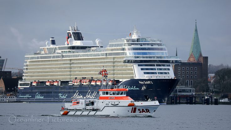 Die neue Mein Schiff 2 in Kiel / Foto: Oliver Asmussen/oceanliner-pictures.com